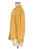Dna Couture Polka Dots Yellow Long Sleeve Blouse Size M - photo 5