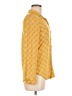 Dna Couture Polka Dots Yellow Long Sleeve Blouse Size M - photo 4