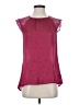 Avon 100% Polyester Burgundy Sleeveless Blouse Size S (estimated) - photo 1
