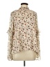 Blushing Heart 100% Polyester Floral Ivory 3/4 Sleeve Blouse Size L (estimated) - photo 1