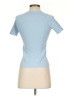 Helmut Lang 100% Polyester Blue Short Sleeve Turtleneck Size XS - photo 2