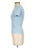 Helmut Lang 100% Polyester Blue Short Sleeve Turtleneck Size XS - photo 5