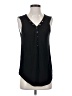Evereve Black Sleeveless Button-Down Shirt Size S - photo 1