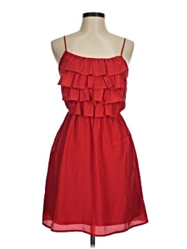 open lace back dress Red Turtle Neck Ribbed Mini Maternity Dress S main image 0