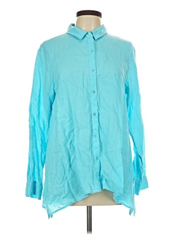 Eileen Fisher Long Sleeve Button-Down Shirt (view 1)