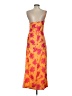 Unbranded 100% Polyester Tropical Orange Cocktail Dress Size S - photo 2