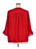 Lands' End 100% Polyester Red 3/4 Sleeve Blouse Size 20 - photo 2