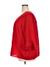 Lands' End 100% Polyester Red 3/4 Sleeve Blouse Size 20 - photo 5