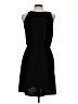 DKNY 100% Polyester Solid Black Casual Dress Size 10 - photo 2