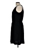 DKNY 100% Polyester Solid Black Casual Dress Size 10 - photo 5