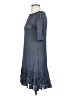 Isle Apparel Gray Casual Dress Size S - photo 5