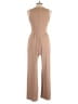 Cider Solid Tan Jumpsuit Size M - photo 2