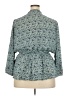Eclair 100% Polyester Teal 3/4 Sleeve Blouse Size 2X - photo 2