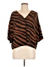 Worthington 100% Polyester Animal Print Brown 3/4 Sleeve Blouse Size M - photo 1