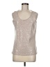Ellen Tracy Silver Sleeveless Top Size M - photo 1