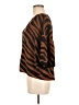 Worthington 100% Polyester Animal Print Brown 3/4 Sleeve Blouse Size M - photo 5