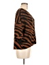 Worthington 100% Polyester Animal Print Brown 3/4 Sleeve Blouse Size M - photo 4