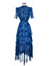 Hale Bob 100% Polyester Paisley Blue Cocktail Dress Size S - photo 2