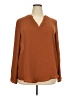 Roswear Brown Long Sleeve Blouse Size XXL - photo 1
