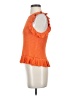Unbranded 100% Viscose Orange Short Sleeve Blouse Size S - photo 5