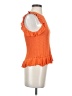 Unbranded 100% Viscose Orange Short Sleeve Blouse Size S - photo 4