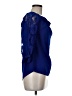 Charming Charlie 100% Polyester Blue 3/4 Sleeve Blouse Size M - photo 4