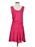 Three Eighty Two 100% Polyester Solid Pink Casual Dress Size S - photo 2