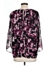 Jennifer Lopez 100% Polyester Purple 3/4 Sleeve Blouse Size L - photo 2