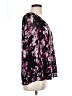 Jennifer Lopez 100% Polyester Purple 3/4 Sleeve Blouse Size L - photo 4