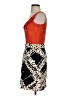 Tabitha 100% Cotton Graphic Orange Casual Dress Size 2 - photo 5