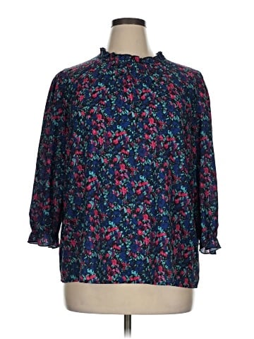 SimpleFun 3/4 Sleeve Blouse (view 1)