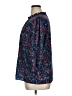 SimpleFun 100% Polyester Floral Blue 3/4 Sleeve Blouse Size XL - photo 5
