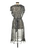 DressBarn 100% Polyester Paisley Gray Cocktail Dress Size 14 - photo 2