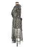 DressBarn 100% Polyester Paisley Gray Cocktail Dress Size 14 - photo 5