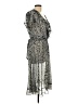 DressBarn 100% Polyester Paisley Gray Cocktail Dress Size 14 - photo 4