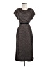 Saint + Sofia Metallic Gray Brown Casual Dress Size 6 - photo 1