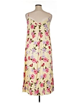 strapless open back dress Floral Pink Corset Lace-Up Dress main image 1