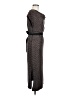 Saint + Sofia Metallic Gray Brown Casual Dress Size 6 - photo 4