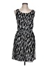 BCBGeneration 100% Polyester Graphic Gray Casual Dress Size L - photo 1