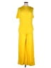 Misslook 100% Polyester Yellow Jumpsuit Size 2X - photo 1