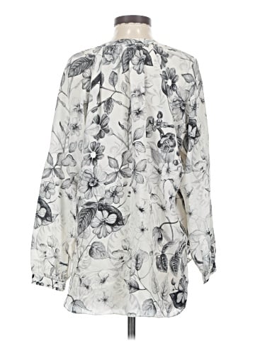 Rebecca Taylor Long Sleeve Silk Top (view 2)