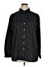 Haver 100% Polyester Stripes Black Long Sleeve Blouse Size XL - photo 1