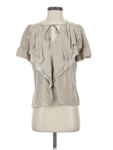 Parker Short Sleeve Silk Top (view 1)