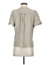 Parker 100% Silk Gray Short Sleeve Silk Top Size XS - photo 2