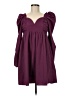 Entro Solid Burgundy Cocktail Dress Size M - photo 1