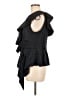 Self-Portrait 100% Polyester Black Blue Sleeveless Top Size 8 - photo 5