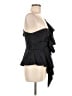Self-Portrait 100% Polyester Black Blue Sleeveless Top Size 8 - photo 4