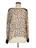 Sam & Lavi 100% Rayon Animal Print Tan Long Sleeve Blouse Size M - photo 1