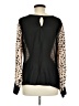 Sam & Lavi 100% Rayon Animal Print Tan Long Sleeve Blouse Size M - photo 2