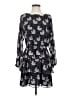 1.State 100% Polyester Floral Black Casual Dress Size S - photo 1